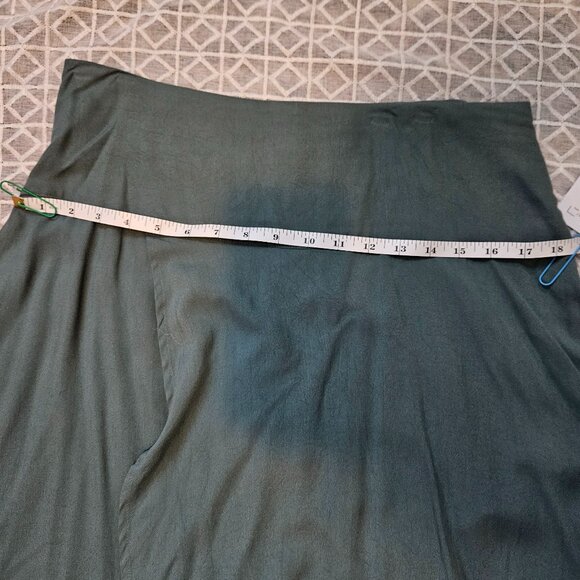 O'Neill Ambrosio Dark Sage Green High-Low Maxi Skirt Size Large - Picture 7 of 9